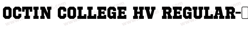 octin college hv regular字体转换